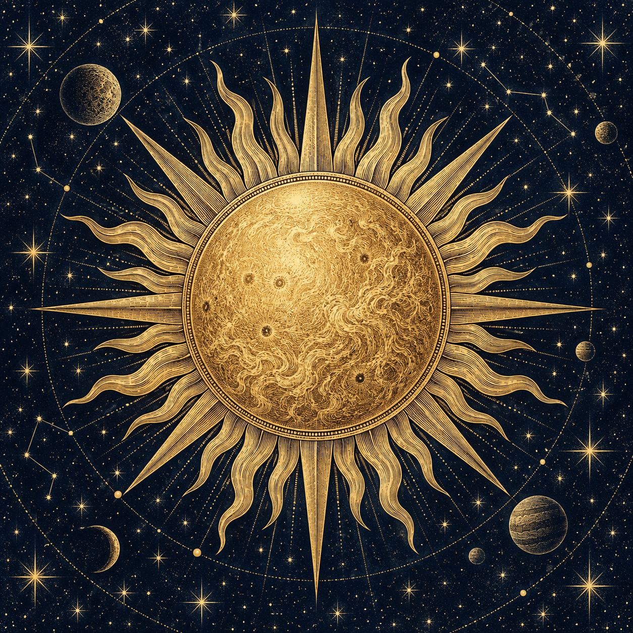 Illustrated portrait of Surya